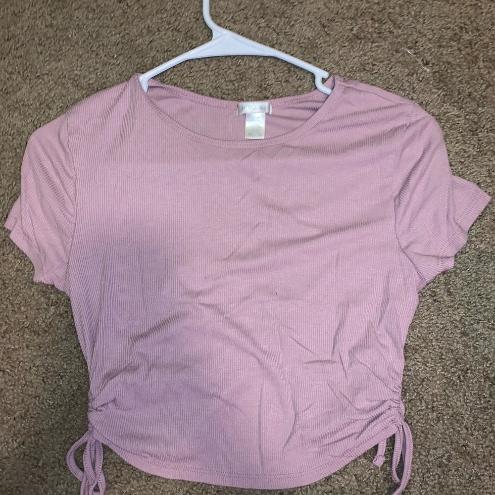 Bozzolo tie to crop tee shirt